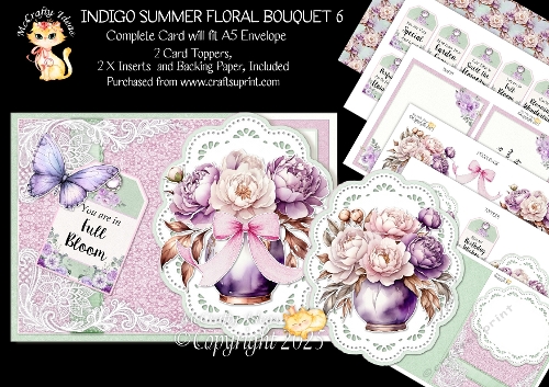 Indigo Summer Floral Bouquet 6
