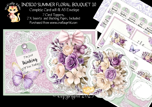 Indigo Summer Floral Bouquet 10
