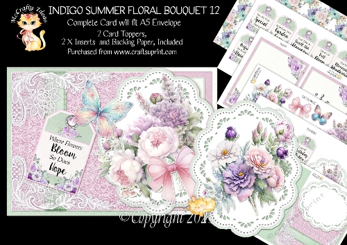 Indigo Summer Floral Bouquet 12