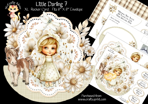 Little Darling 7 Rocker Card Mini Kit