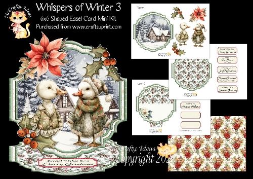 Whispers of Winter 3 Shaped Easel