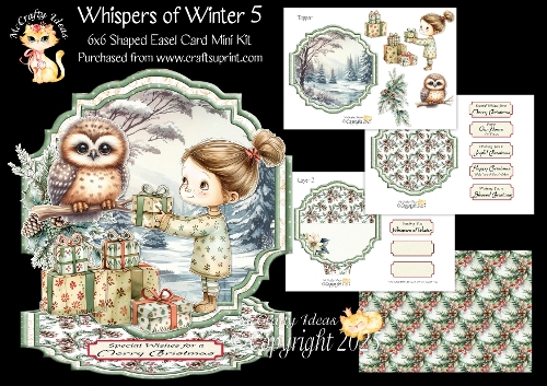 Whispers of Winter 5 Shaped Easel