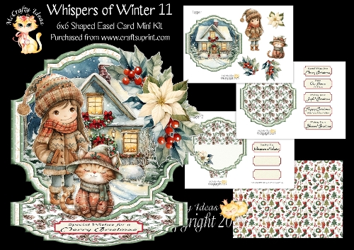 Whispers of Winter 11 Shaped Easel