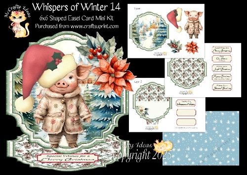 Whispers of Winter 14 Shaped Easel