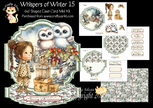 Whispers of Winter 15 Shaped Easel