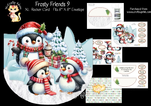 Frosty Friends 9 Rocker Card Mini Kit
