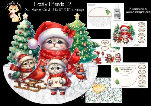cup1391655_905 - Frosty Friends 12 Rocker Card Mini Kit