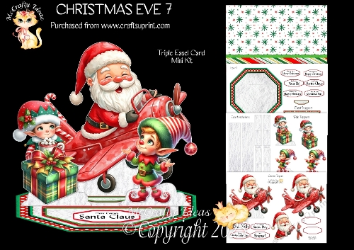 Christmas Eve 7 Triple Easel