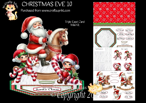 Christmas Eve 10 Triple Easel