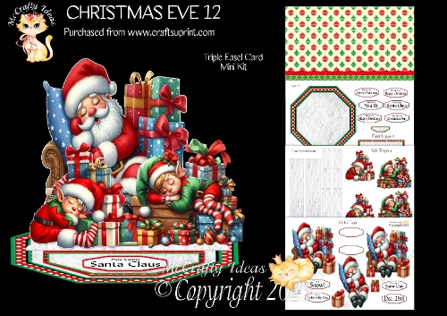 Christmas Eve 12 Triple Easel
