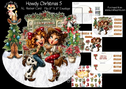 Howdy Christmas 5 Rocker Mini Kit