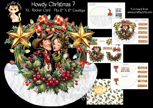 Howdy Christmas 7 Rocker Mini Kit