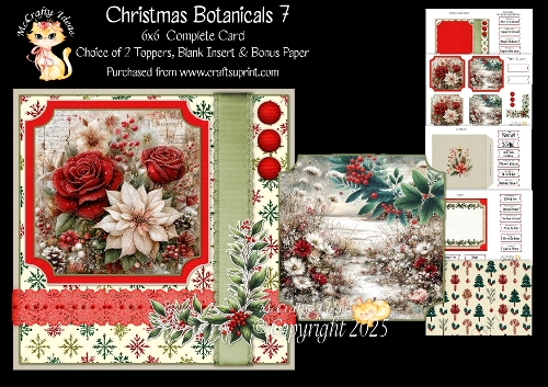 Christmas Botanicals 7 6x6