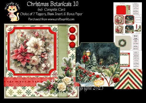 Christmas Botanicals 10 6x6