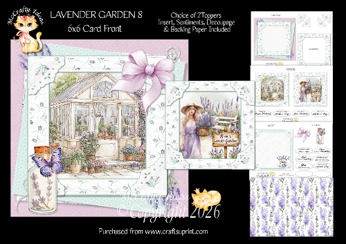 Lavender Garden 8 6x6