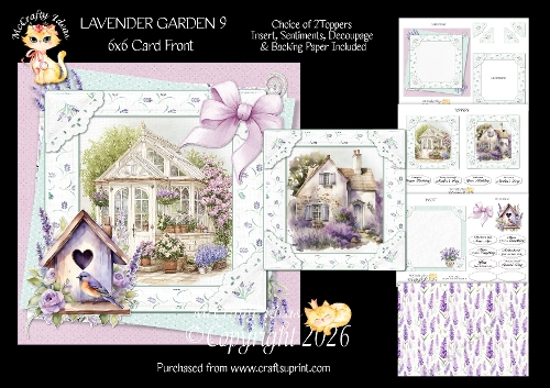 Lavender Garden 9 6x6