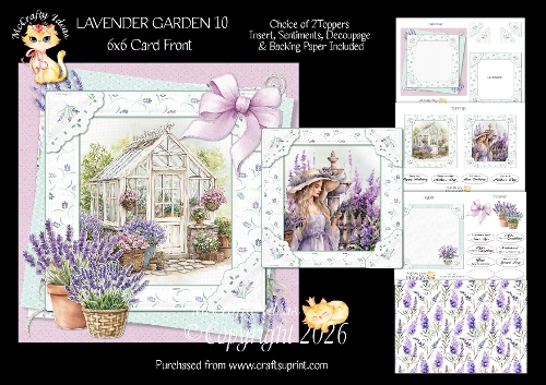 Lavender Garden 10 6x6