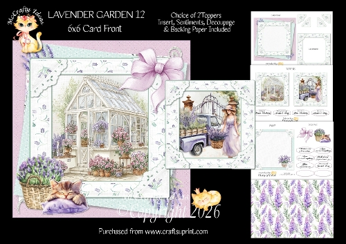 Lavender Garden 12 6x6