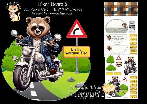 Biker Bears 6  Rocker