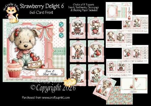 Strawberry Delight 6 6x6