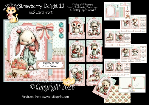 Strawberry Delight 10 6x6