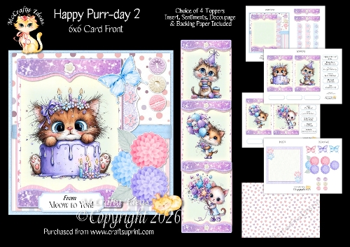 Happy Purr-day 2 6x6