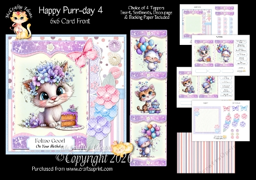 Happy Purr-day 4 6x6