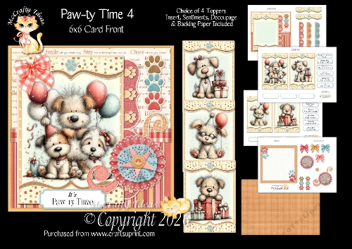 Paw-ty Time 4 6x6