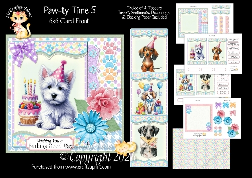 Paw-ty Time 5 6x6