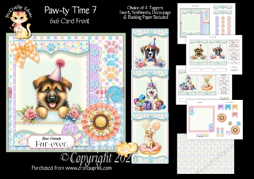 Paw-ty Time 7 6x6