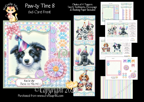 Paw-ty Time 8 6x6
