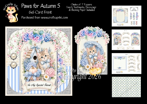 Paws for Autumn 5 6x6