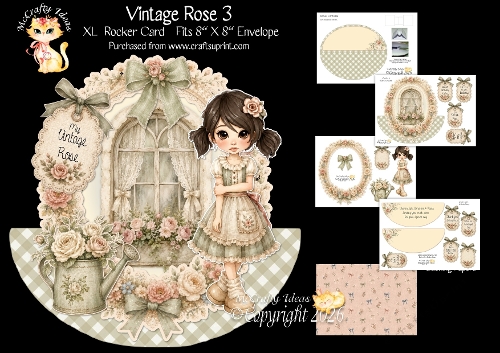 Vintage Rose 3 Rocker