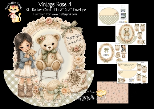 Vintage Rose 4 Rocker