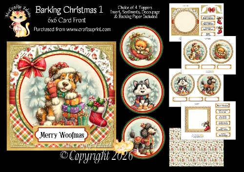 Barking Christmas 1 6x6