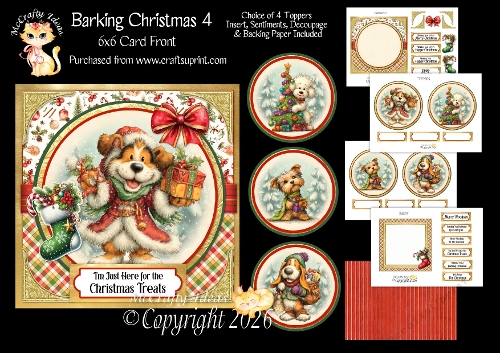 Barking Christmas 4 6x6