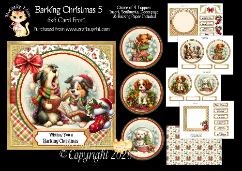 Barking Christmas 5 6x6