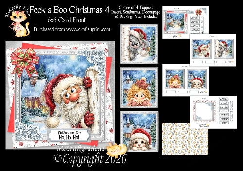 Peek a Boo Christmas 4 6x6