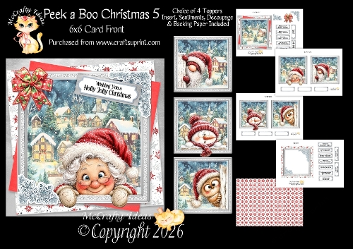 Peek a Boo Christmas 5 6x6