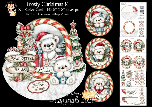 Frosty Christmas 8 Rocker