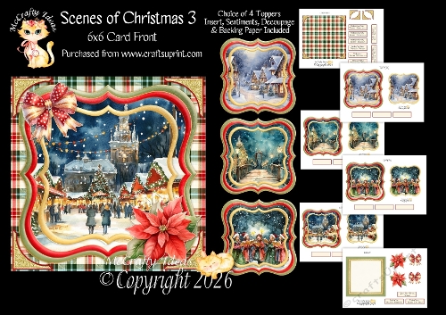 Scenes of Christmas 3 6x6