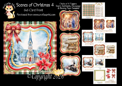 Scenes of Christmas 4 6x6