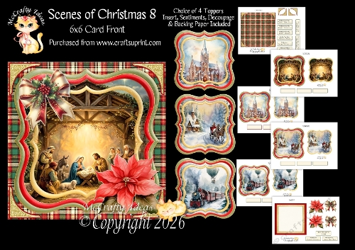 Scenes of Christmas 8 6x6