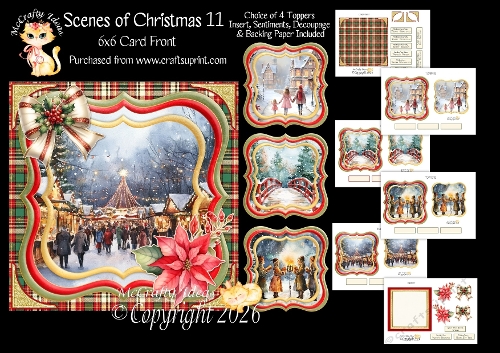Scenes of Christmas 11 6x6
