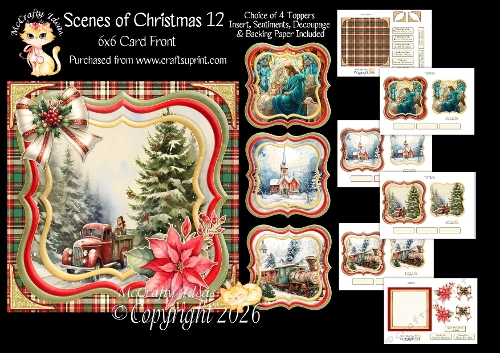 Scenes of Christmas 12 6x6