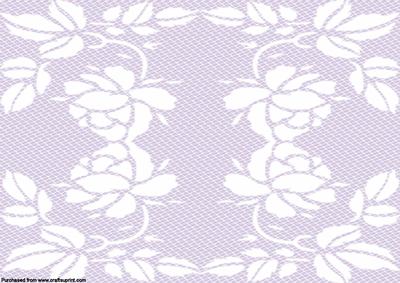 Lilac Floral Lace Background Paper