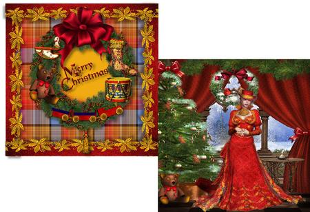 Lady Eve's Christmas - Popup Card Kit