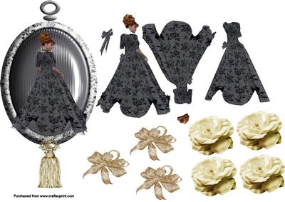 Lady Mystique Decoupage Sheet