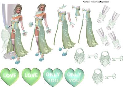 Only You Decoupage Sheet