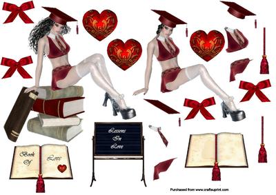 Book of Love Decoupage Sheet